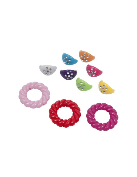 Accesorii creatie - bijuterii plastic, diverse culori, 20mm, set 20-50 buc, Colorarte