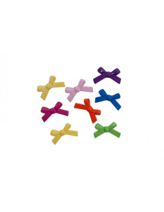 Accesorii creatie - fundita plastic, diverse culori, 30mm, set 10 buc, Colorarte