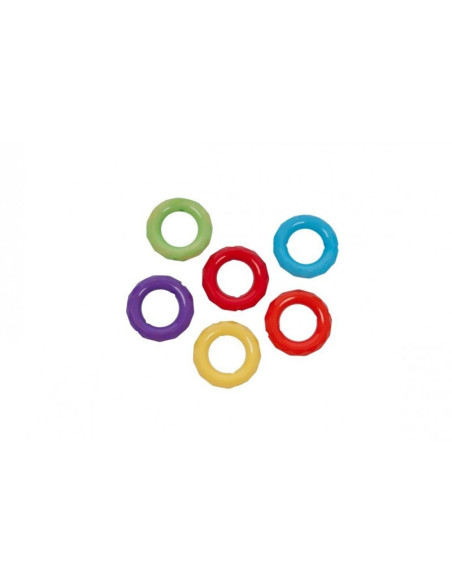 Accesorii creatie - inele plastic, diverse culori, 30mm, set 10 buc, Colorarte