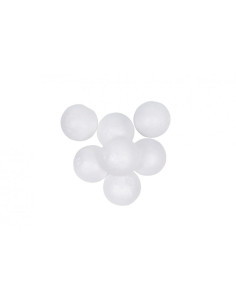 Accesorii creatie - polistiren - sfera, alb, 4.5cm, set 6 buc, Colorarte
