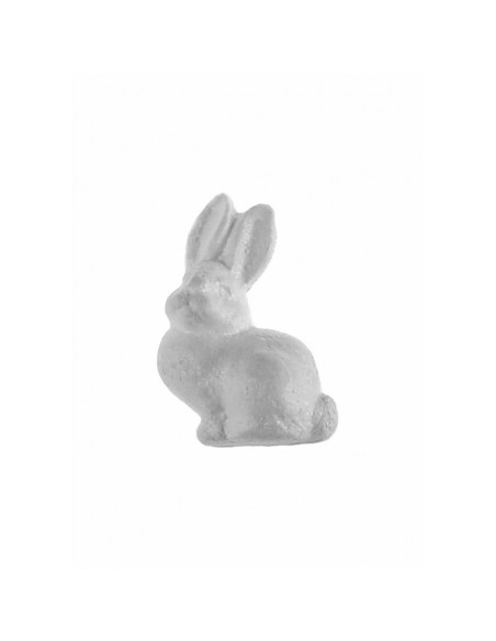 Accesorii creatie - polistiren - iepure, alb, 6cm, set 10 buc, Colorarte