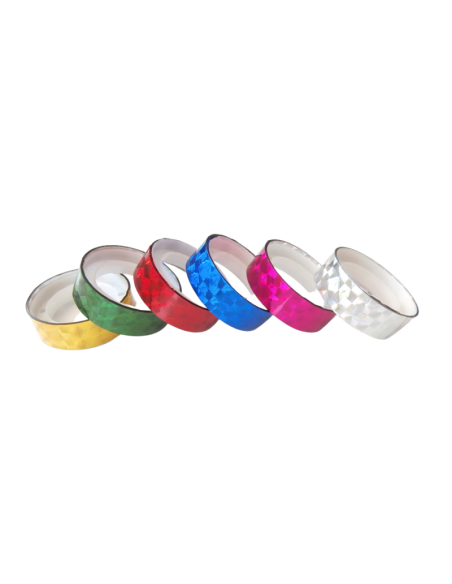 Banda adeziva, 12mm x 3m, cu sclipici, Colorarte, set 12 buc