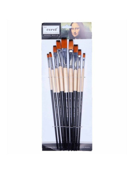 Pensula Cnx Corot 801, varf lat, nr. 1-9, set 9 buc