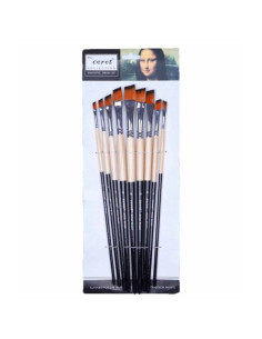 Pensula Cnx Corot 802, varf lat oblic, nr. 1-16, set 9 buc