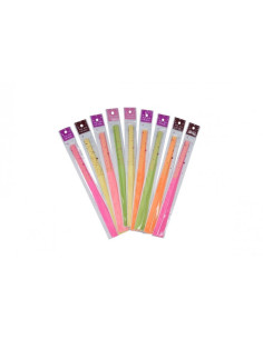 Hartie quilling - cu model individual, 1x25cm, neon, set 40 buc, CNX