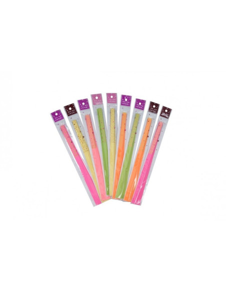 Hartie quilling - cu model individual, 1x25cm, neon, set 40 buc, CNX