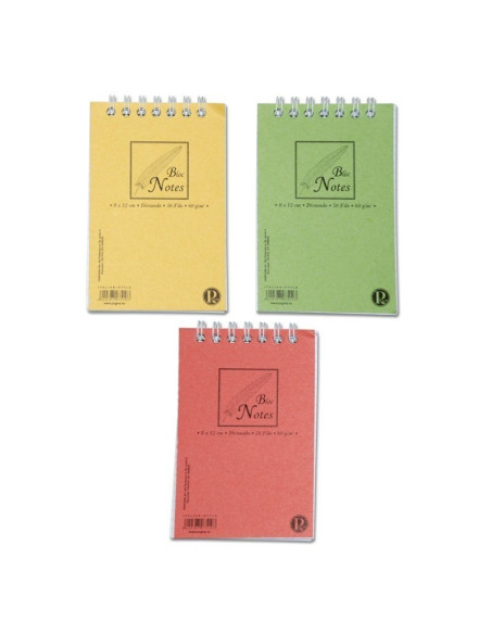 Blocnotes A7 Pigna Basic, 50 file, dictando, cu spira