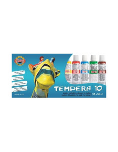 Culori tempera Koh-i-noor, 10 culori x 16ml, K162-548G