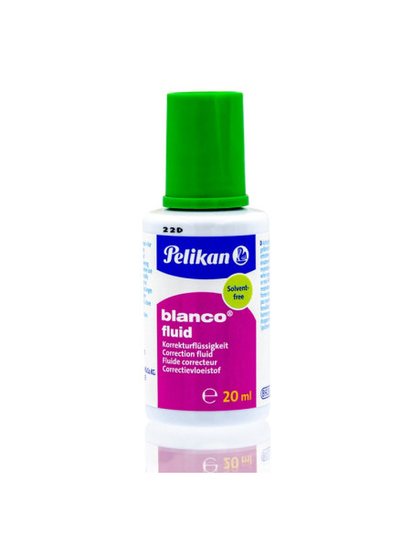 Fluid corector (pasta corectoare) Pelikan Blanco 338582, 20ml, pe baza de apa, cu pensula