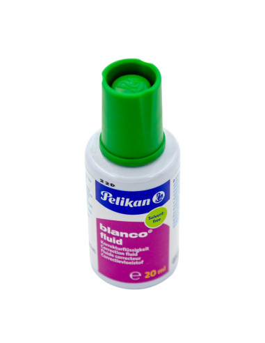 Fluid corector (pasta corectoare) Pelikan Blanco 338582, 20ml, pe baza de apa, cu pensula