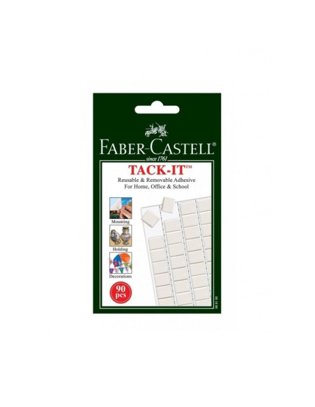 Guma adeziva FABER-CASTELL, 50g, 90 bucati/set TACK-IT, 589150