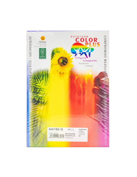 Carton colorat A4 Color Plus, 160g/mp, mov, top 250 coli