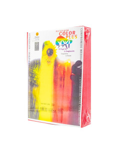 Carton colorat A4 Color Plus, 160g/mp, rosu craciun, top 250 coli