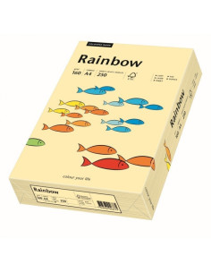Carton colorat A4 Rainbow 88042257, 160g/mp, crem, top 250 coli