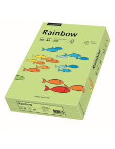 Carton colorat A4 Rainbow 88042593, 160g/mp, verde deschis, top 250 coli