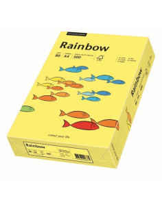 Hartie colorata A4 Rainbow 88042297, 80g/mp, galben deschis, top 500 coli