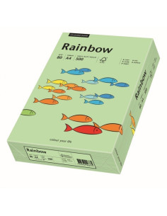 Hartie colorata A4 Rainbow 88042629, 80g/mp, verde medium, top 500 coli