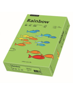 Hartie colorata A4 Rainbow 88042651, 80g/mp, verde, top 500 coli