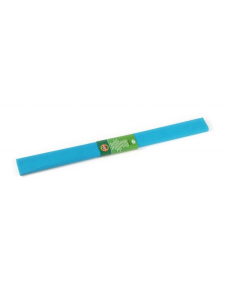 Hartie creponata Koh-i-noor K9755-14, 50x200cm, albastru azur, set 10 buc