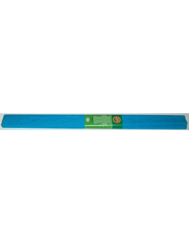 Hartie creponata Koh-i-noor K9755-14, 50x200cm, albastru azur, set 10 buc