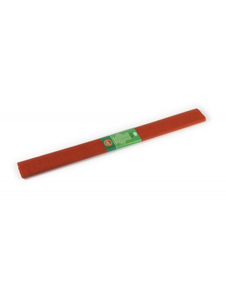 Hartie creponata Koh-i-noor K9755-36, 50x200cm, caramiziu, set 10 buc
