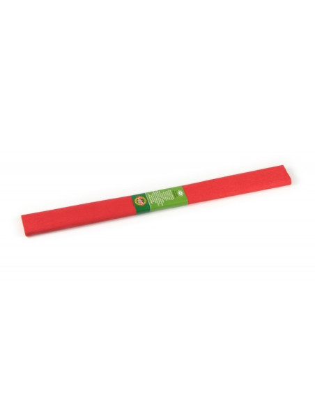 Hartie creponata Koh-i-noor K9755-06, 50x200cm, rosu, set 10 buc