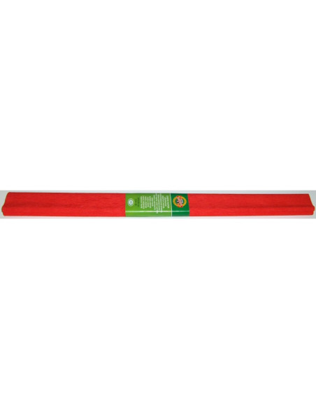 Hartie creponata Koh-i-noor K9755-06, 50x200cm, rosu, set 10 buc
