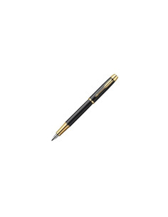 Stilou Parker IM Royal S0856190 1931645, penita iridium, alimentare rezerve sau convertor Parker, corp din alama negru lucios