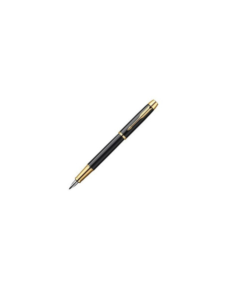 Stilou Parker IM Royal S0856190 1931645, penita iridium, alimentare rezerve sau convertor Parker, corp din alama negru lucios