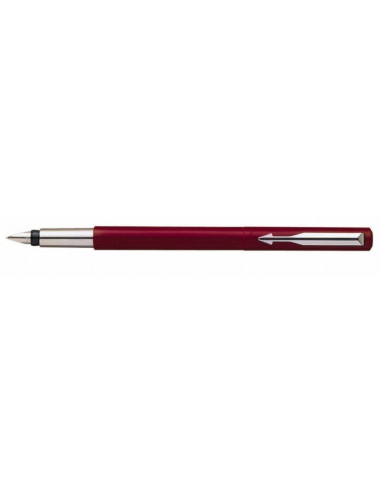 Stilou Parker Vector Clasic S0282490, penita iridium, alimentare rezerve sau convertor Parker, corp metalic rosu