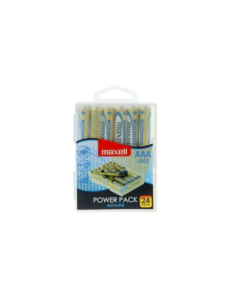 Baterie Maxell AAA / LR3, 1.5V, alcalina, set 24 buc