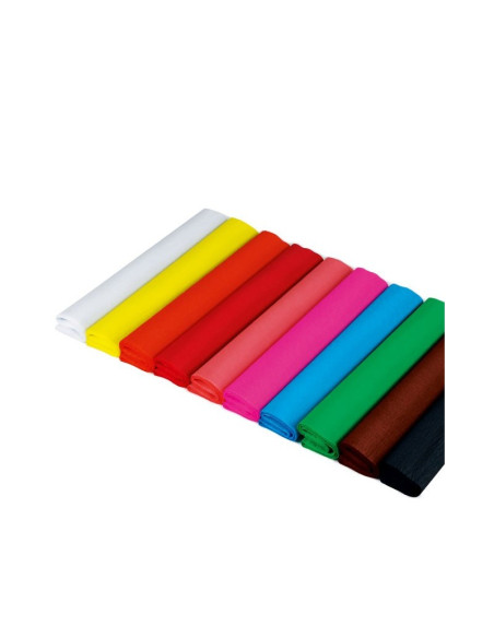 Hartie creponata Fiorello 170-2300, 25x200cm, diverse culori, set 10 role