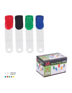 Clips pentru ecuson Ark 1092, plastic, diverse culori 2