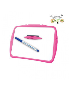 Tabla de scriere Keyroad KR972016 / KR971184, 22x28.8cm, 2 fete (alb, patratele), + marker si burete