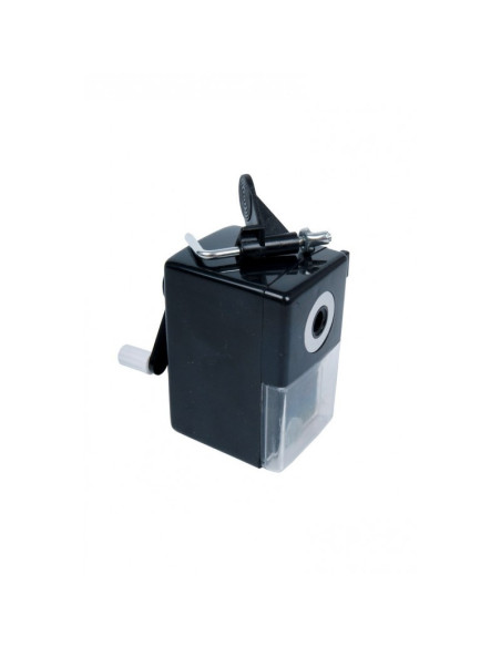 Ascutitoare mecanica CNX 818, 1 orificiu, 8-11mm, cu manivela, plastic, negru, suport de prindere birou