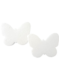 Accesorii creatie - polistiren - fluture, alb, 15x12cm, set 2 buc, Colorarte