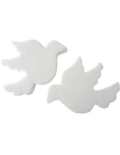 Accesorii creatie - polistiren - porumbel, alb, set 2 buc, Colorarte