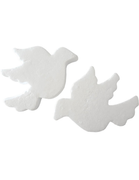 Accesorii creatie - polistiren - porumbel, alb, set 2 buc, Colorarte