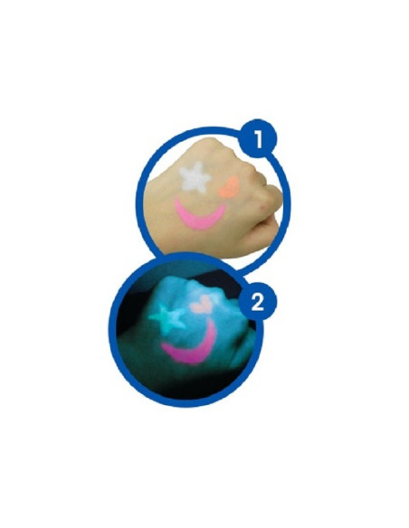 Face Deco AMOS Neon FD10B3-ND, set de 3 culori: roz, portocaliu, alb