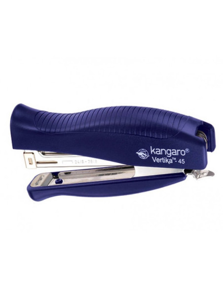 Capsator Kangaro VERTIKA-45, 24/6, 30 coli, 64mm, plastic, albastru
