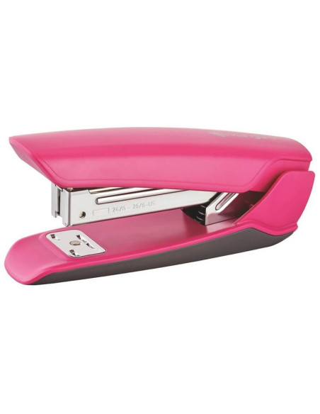 Capsator Kangaro NOWA-35/S, 24/6, 25 coli, 52mm, plastic, roz fucsia, blister