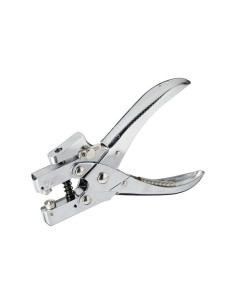 Perforator Kangaro EP-20, 20 coli, 1 orificiu, aplicare nituri, metalic, argintiu, + 100 nituri