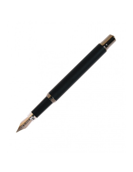 Stilou Cresco EXCLUSIVE S 830140, penita iridium, alimentare rezerve, corp metalic negru