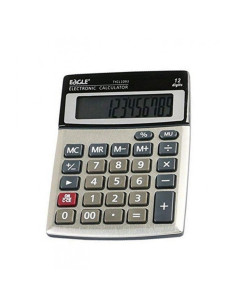 Calculator de birou Eagle TYCL1093RS, 12 digiti, alimentare baterie + solar, ecran inclinat 2