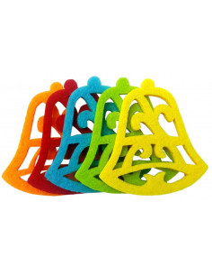 Accesorii creatie - clopotei fetru, set 5 buc, Colorarte