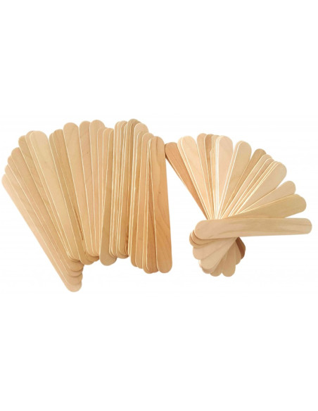 Accesorii creatie - lemn - betisoare late, natur, 2x14.5cm, set 50 buc, Colorarte
