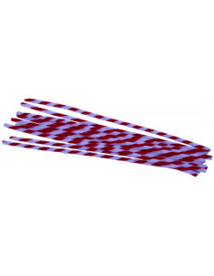 Accesorii creatie - sarma plusata, alb, rosu, rasucita, set 10 buc, Colorarte 2