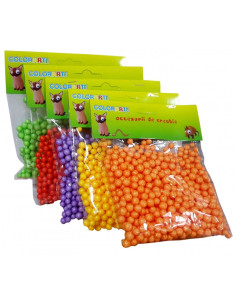 Accesorii creatie - polistiren - bile, diverse culori, 0.5cm, Colorarte, 23166