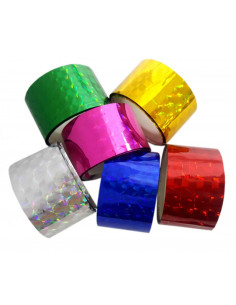 Banda adeziva, 24mm x 5m, cu sclipici, Colorarte, set 6 buc