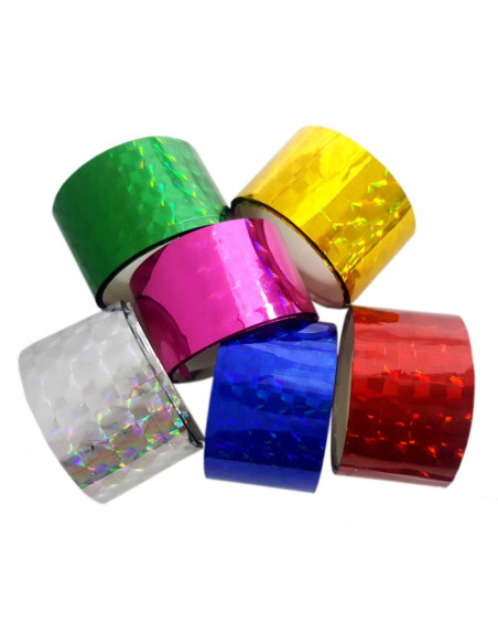 Banda adeziva, 24mm x 5m, cu sclipici, Colorarte, set 6 buc